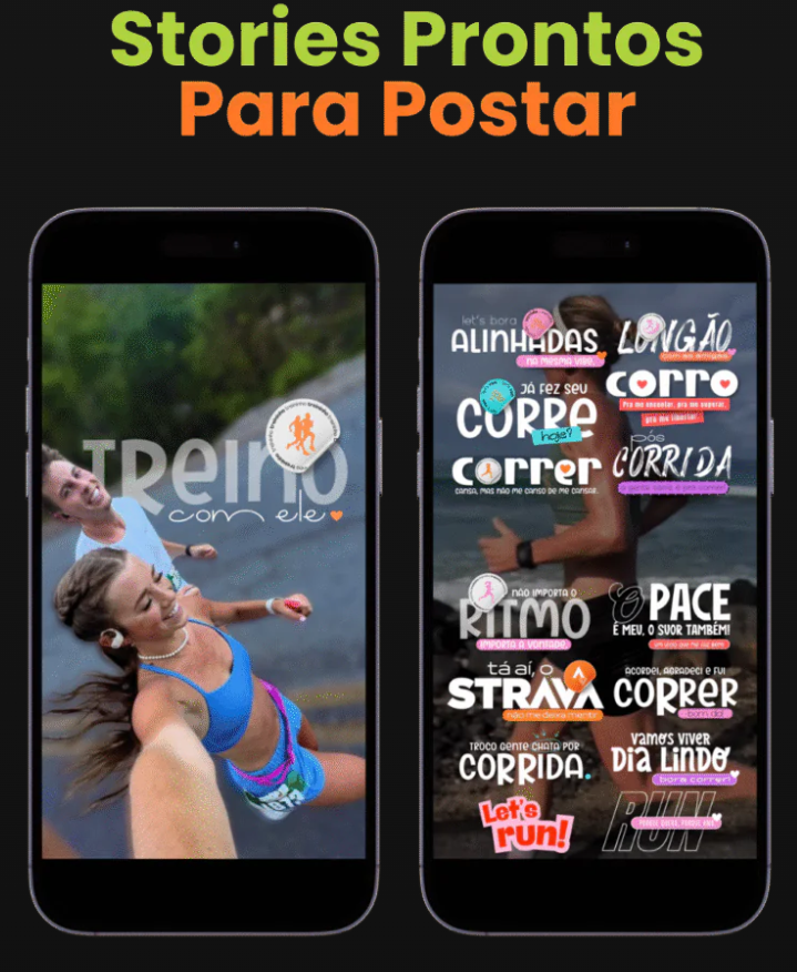 Stories prontos para postar - Treino com ele